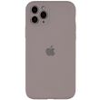 Чохол для Apple iPhone 12 Pro Silicone Full camera закритий низ + захист камери / Сірий / Lavender