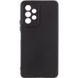 Чехол для Samsung Galaxy A23 4G Silicone Full camera закрытый низ + защита камеры (Черный / Black)