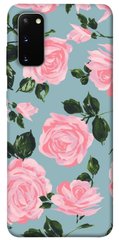 Чохол для Samsung Galaxy S20 PandaPrint Рожевий принт квіти