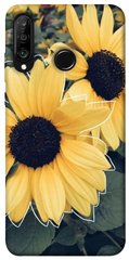 Чохол для Huawei P30 lite PandaPrint Два соняшнику квіти