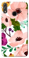 Чехол для Huawei Honor 8X PandaPrint Акварельные цветы цветы