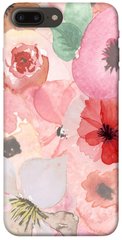 Чехол для Apple iPhone 7 plus / 8 plus (5.5"") PandaPrint Акварельные цветы 3 цветы