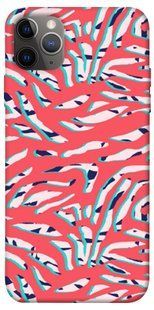 Чехол для Apple iPhone 12 Pro (6.1"") PandaPrint Red Zebra print паттерн