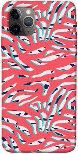Чехол для Apple iPhone 11 Pro (5.8"") PandaPrint Red Zebra print паттерн