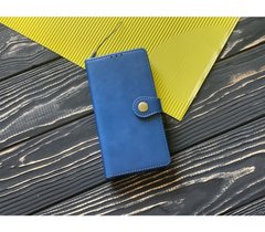 Чехол книжка для Samsung Galaxy A01 (A015) "Gallant с визитницей" синий