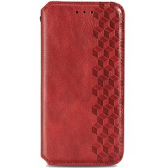 Шкіряний чохол книжка GETMAN Cubic (PU) для Samsung Galaxy M52 Червоний