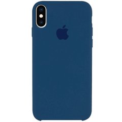 Чехол silicone case for iPhone XS Max Cosmos Blue / Синий