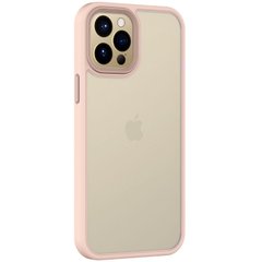 TPU+PC чохол Metal Buttons для Apple iPhone 14 Pro Max (6.7") Рожевий