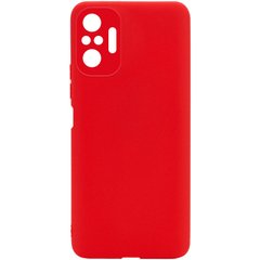 Силиконовый чехол Candy Full Camera для Xiaomi Redmi Note 10 Pro Красный / Red