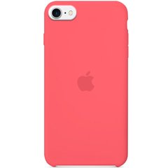 Чехол Silicone Case (AA) для Apple iPhone SE (2020) (Арбузный / Watermelon red)