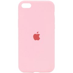 Чехол Silicone Case Full Protective (AA) для Apple iPhone SE (2020) (Розовый / Peach)