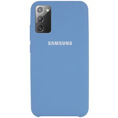 Чохол Silicone Cover (AAA) для Samsung Galaxy Note 20 (Синій / Denim Blue)