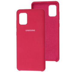 Чехол Silicone для Samsung Galaxy A31 (A315) Premium red raspberry