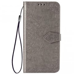 Кожаный чехол (книжка) Art Case с визитницей для Xiaomi Redmi Note 9 Pro Серый