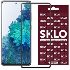 Захисне скло SKLO 3D (full glue) для Samsung Galaxy S20 FE, Черный