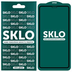 Защитное стекло SKLO 5D (full glue) для Apple iPhone 11 Pro Max (6.5") / XS Max (Черный)