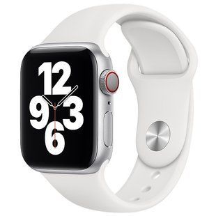 Силіконовий ремінець для Apple watch 42mm / 44mm (Білий / White)