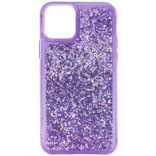 TPU+PC чохол Sparkle (glitter) для Apple iPhone 12 Pro / 12 (6.1") (Фіолетовий)