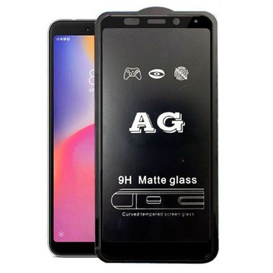 Матовое 5D стекло для Xiaomi Redmi 5 Plus Black Черное - Полный клей, Черный