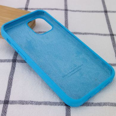 Чехол для Apple iPhone 16 Plus Silicone Case Full / закрытый низ Голубой / Blue