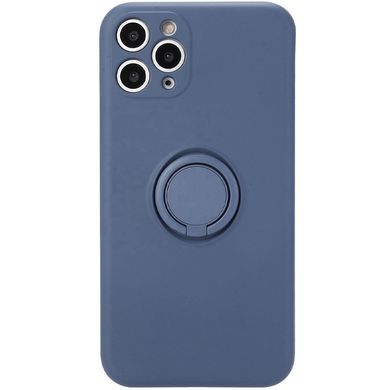Чехол TPU Candy Ring Full Camera для Apple iPhone 12 Pro (6.1"") Серый / Lavender Gray