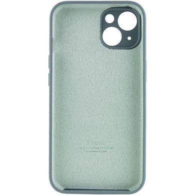 Чехол для Apple iPhone 14 Plus Silicone Full camera закрытый низ + защита камеры / Зеленый / Pine green