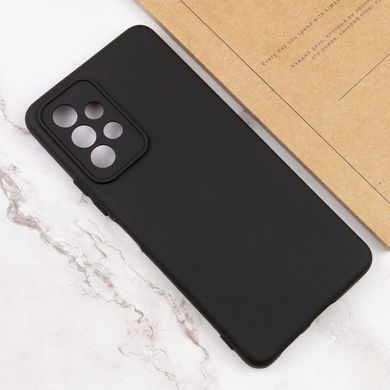 Чехол для Samsung Galaxy A23 4G Silicone Full camera закрытый низ + защита камеры (Черный / Black)