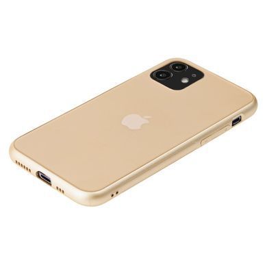 Чохол для iPhone 11 TPU Matt золотистий