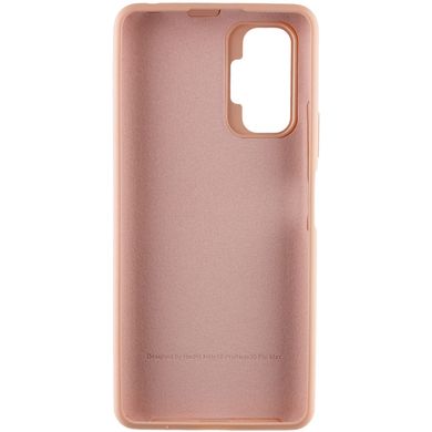 Чехол для Xiaomi Redmi Note 10 Pro Silicone Full c закрытым низом и микрофиброю Розовый / Pink Sand