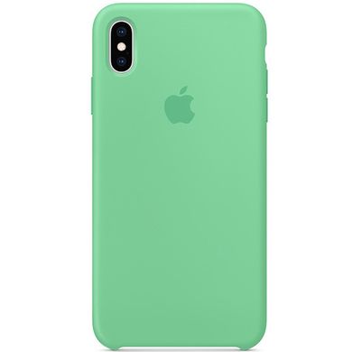 Чехол Silicone case (AAA) Original 1:1 для Apple iPhone XS Max (6.5") (Зеленый / Spearmint)