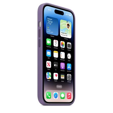 Чохол Silicone case Original 1:1 (AAA) with Magsafe для Apple iPhone 14 Pro Max (6.7") (Фіолетовий/ Iris)
