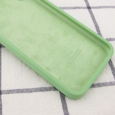 Чехол для Apple iPhone 11 Pro Silicone Full camera / закрытый низ + защита камеры (Мятный / Mint)