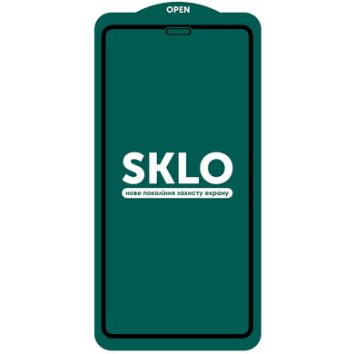 Защитное стекло SKLO 5D (full glue) для Apple iPhone 11 Pro Max (6.5") / XS Max (Черный)