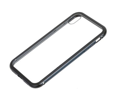 Чехол для iPhone Xr Magnetic with glass черный