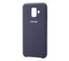 Чехол для Samsung Galaxy A6 2018 (A600) Silky Soft Touch темно синий