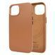 Кожаный чехол Leather Case (AAA) with MagSafe для Apple iPhone 12 / 12 Pro Коричневый / Saddle Brown