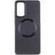 TPU чохол Bonbon Metal Style with MagSafe для Samsung Galaxy S24 (Черный / Black)