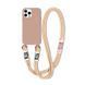 Чехол для iPhone 13 Pro Crossbody Case + ремешок Pink Sand