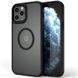 TPU+PC чохол Metal Buttons with MagSafe для Apple iPhone 13 Pro Max (6.7"") Чорний