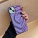 Чехол для iPhone 13 Pro Рельефное сердечко Purple