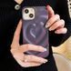 Чехол для iPhone 13 Pro Рельефное сердечко Purple