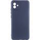 Чохол для Samsung Galaxy A04 Silicone Full camera закритий низ + захист камери Синій / Midnight Blue