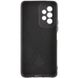 Чехол для Samsung Galaxy A23 4G Silicone Full camera закрытый низ + защита камеры (Черный / Black)
