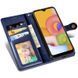 Кожаный чехол книжка GETMAN Gallant (PU) для Samsung Galaxy A02s / M02s (Синий)