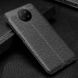 TPU чехол фактурный (с имитацией кожи) для Xiaomi Redmi Note 9 5G / Note 9T (Черный)