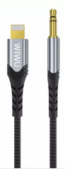 AUX кабель WiWU Lightning to 3,5 YP02 1,5m Black