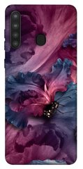 Чехол для Samsung Galaxy A21 PandaPrint Насекомое цветы