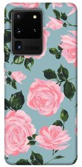 Чехол для Samsung Galaxy S20 Ultra PandaPrint Розовый принт цветы