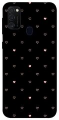 Чехол для Samsung Galaxy M30s / M21 PandaPrint Сердечки паттерн