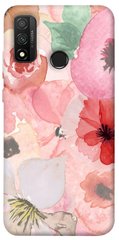 Чохол для Huawei P Smart (2020) PandaPrint Акварельні квіти 3 квіти